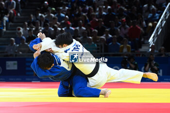 2024-07-27 - Yung Wei Yang ( TPE ) vs Ryuju Nagayama ( JPN ), Judo, Men -60 kg Repechage contest during the Olympic Games Paris 2024 on 27 July 2024 at Arena Champ de Mars in Paris, France - OLYMPIC GAMES PARIS 2024 - 27/07 - OLYMPIC GAMES PARIS 2024 - OLYMPIC GAMES