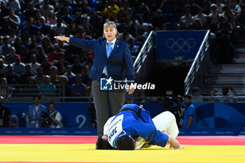 2024-07-27 - Yung Wei Yang ( TPE ) vs Ryuju Nagayama ( JPN ), Judo, Men -60 kg Repechage contest during the Olympic Games Paris 2024 on 27 July 2024 at Arena Champ de Mars in Paris, France - OLYMPIC GAMES PARIS 2024 - 27/07 - OLYMPIC GAMES PARIS 2024 - OLYMPIC GAMES