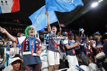 2024-07-27 - Fans of France, Basketball, Men's Group Phase - Group B between France and Brazil during the Olympic Games Paris 2024 on 27 July 2024 in Villeneuve-d'Ascq near Lille, France - OLYMPIC GAMES PARIS 2024 - 27/07 - OLYMPIC GAMES PARIS 2024 - OLYMPIC GAMES