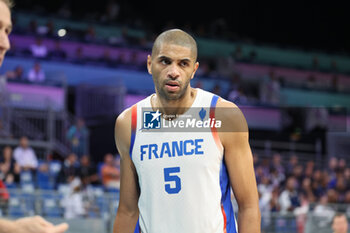 2024-07-27 - Nicolas Batum of France, Basketball, Men's Group Phase - Group B between France and Brazil during the Olympic Games Paris 2024 on 27 July 2024 in Villeneuve-d'Ascq near Lille, France - OLYMPIC GAMES PARIS 2024 - 27/07 - OLYMPIC GAMES PARIS 2024 - OLYMPIC GAMES