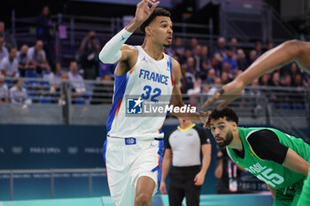 2024-07-27 - Victor Wembanyama of France, Basketball, Men's Group Phase - Group B between France and Brazil during the Olympic Games Paris 2024 on 27 July 2024 in Villeneuve-d'Ascq near Lille, France - OLYMPIC GAMES PARIS 2024 - 27/07 - OLYMPIC GAMES PARIS 2024 - OLYMPIC GAMES