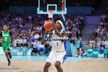 2024-07-27 - Frank Ntilikina of France, Basketball, Men's Group Phase - Group B between France and Brazil during the Olympic Games Paris 2024 on 27 July 2024 in Villeneuve-d'Ascq near Lille, France - OLYMPIC GAMES PARIS 2024 - 27/07 - OLYMPIC GAMES PARIS 2024 - OLYMPIC GAMES