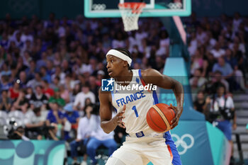 2024-07-27 - Frank Ntilikina of France, Basketball, Men's Group Phase - Group B between France and Brazil during the Olympic Games Paris 2024 on 27 July 2024 in Villeneuve-d'Ascq near Lille, France - OLYMPIC GAMES PARIS 2024 - 27/07 - OLYMPIC GAMES PARIS 2024 - OLYMPIC GAMES