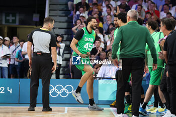 2024-07-27 - Joao Cardoso of Brazil, Basketball, Men's Group Phase - Group B between France and Brazil during the Olympic Games Paris 2024 on 27 July 2024 in Villeneuve-d'Ascq near Lille, France - OLYMPIC GAMES PARIS 2024 - 27/07 - OLYMPIC GAMES PARIS 2024 - OLYMPIC GAMES