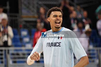 2024-07-27 - Victor Wembanyama of France, Basketball, Men's Group Phase - Group B between France and Brazil during the Olympic Games Paris 2024 on 27 July 2024 in Villeneuve-d'Ascq near Lille, France - OLYMPIC GAMES PARIS 2024 - 27/07 - OLYMPIC GAMES PARIS 2024 - OLYMPIC GAMES