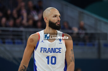 2024-07-27 - Evan Fournier of France, Basketball, Men's Group Phase - Group B between France and Brazil during the Olympic Games Paris 2024 on 27 July 2024 in Villeneuve-d'Ascq near Lille, France - OLYMPIC GAMES PARIS 2024 - 27/07 - OLYMPIC GAMES PARIS 2024 - OLYMPIC GAMES