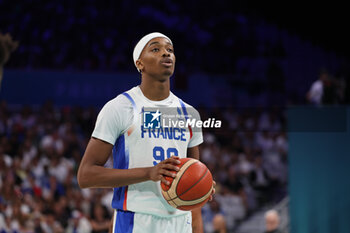 2024-07-27 - Bilal Coulibaly of France, Basketball, Men's Group Phase - Group B between France and Brazil during the Olympic Games Paris 2024 on 27 July 2024 in Villeneuve-d'Ascq near Lille, France - OLYMPIC GAMES PARIS 2024 - 27/07 - OLYMPIC GAMES PARIS 2024 - OLYMPIC GAMES