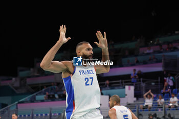 2024-07-27 - Rudy Gobert of France, Basketball, Men's Group Phase - Group B between France and Brazil during the Olympic Games Paris 2024 on 27 July 2024 in Villeneuve-d'Ascq near Lille, France - OLYMPIC GAMES PARIS 2024 - 27/07 - OLYMPIC GAMES PARIS 2024 - OLYMPIC GAMES