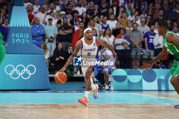 2024-07-27 - Andrew Albicy of France, Basketball, Men's Group Phase - Group B between France and Brazil during the Olympic Games Paris 2024 on 27 July 2024 in Villeneuve-d'Ascq near Lille, France - OLYMPIC GAMES PARIS 2024 - 27/07 - OLYMPIC GAMES PARIS 2024 - OLYMPIC GAMES