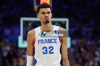 2024-07-27 - Victor Wembanyama of France, Basketball, Men's Group Phase - Group B between France and Brazil during the Olympic Games Paris 2024 on 27 July 2024 in Villeneuve-d'Ascq near Lille, France - OLYMPIC GAMES PARIS 2024 - 27/07 - OLYMPIC GAMES PARIS 2024 - OLYMPIC GAMES