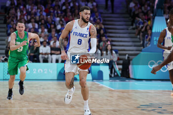 2024-07-27 - Isaïa Cordinier of France, Basketball, Men's Group Phase - Group B between France and Brazil during the Olympic Games Paris 2024 on 27 July 2024 in Villeneuve-d'Ascq near Lille, France - OLYMPIC GAMES PARIS 2024 - 27/07 - OLYMPIC GAMES PARIS 2024 - OLYMPIC GAMES