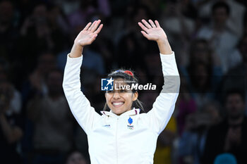 2024-07-27 - Shirine Boukli ( France ) Bronze, Judo, Women -48 kg during the Olympic Games Paris 2024 on 27 July 2024 at Arena Champ de Mars in Paris, France - OLYMPIC GAMES PARIS 2024 - 27/07 - OLYMPIC GAMES PARIS 2024 - OLYMPIC GAMES