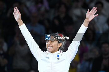 2024-07-27 - Shirine Boukli ( France ) Bronze, Judo, Women -48 kg during the Olympic Games Paris 2024 on 27 July 2024 at Arena Champ de Mars in Paris, France - OLYMPIC GAMES PARIS 2024 - 27/07 - OLYMPIC GAMES PARIS 2024 - OLYMPIC GAMES