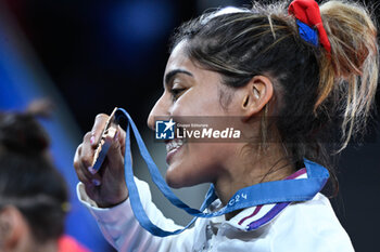 2024-07-27 - Shirine Boukli ( France ) Bronze, Judo, Women -48 kg during the Olympic Games Paris 2024 on 27 July 2024 at Arena Champ de Mars in Paris, France - OLYMPIC GAMES PARIS 2024 - 27/07 - OLYMPIC GAMES PARIS 2024 - OLYMPIC GAMES