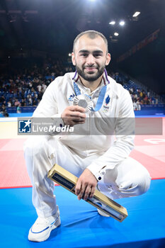 2024-07-27 - Luka Mkheidze ( FRA ) Silver, Judo, Men -60 kg Final during the Olympic Games Paris 2024 on 27 July 2024 at Arena Champ de Mars in Paris, France - OLYMPIC GAMES PARIS 2024 - 27/07 - OLYMPIC GAMES PARIS 2024 - OLYMPIC GAMES