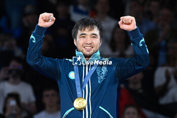 2024-07-27 - Yeldos Smetov ( KAZ ) Gold, Judo, Men -60 kg Final during the Olympic Games Paris 2024 on 27 July 2024 at Arena Champ de Mars in Paris, France - OLYMPIC GAMES PARIS 2024 - 27/07 - OLYMPIC GAMES PARIS 2024 - OLYMPIC GAMES