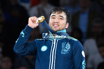 2024-07-27 - Yeldos Smetov ( KAZ ) Gold, Judo, Men -60 kg Final during the Olympic Games Paris 2024 on 27 July 2024 at Arena Champ de Mars in Paris, France - OLYMPIC GAMES PARIS 2024 - 27/07 - OLYMPIC GAMES PARIS 2024 - OLYMPIC GAMES