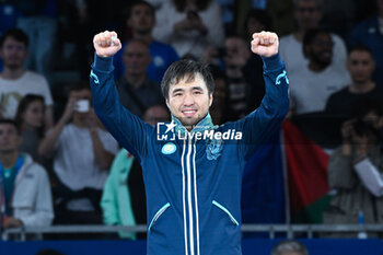 2024-07-27 - Yeldos Smetov ( KAZ ) Gold, Judo, Men -60 kg Final during the Olympic Games Paris 2024 on 27 July 2024 at Arena Champ de Mars in Paris, France - OLYMPIC GAMES PARIS 2024 - 27/07 - OLYMPIC GAMES PARIS 2024 - OLYMPIC GAMES