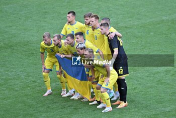 2024-07-27 - Team of Ukraine, Football, Men's Group B between Ukraine and Morocco during the Olympic Games Paris 2024 on 27 July 2024 at Geoffroy-Guichard Stadium in Saint-Etienne, France - OLYMPIC GAMES PARIS 2024 - 27/07 - OLYMPIC GAMES PARIS 2024 - OLYMPIC GAMES