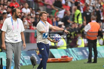 2024-07-27 - Coach Ruslan Rotan (Ukraine), Football, Men's Group B between Ukraine and Morocco during the Olympic Games Paris 2024 on 27 July 2024 at Geoffroy-Guichard Stadium in Saint-Etienne, France - OLYMPIC GAMES PARIS 2024 - 27/07 - OLYMPIC GAMES PARIS 2024 - OLYMPIC GAMES