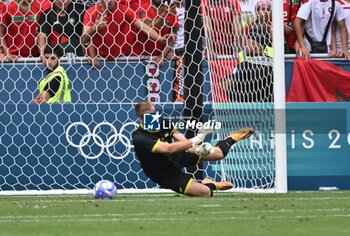 2024-07-27 - Kiril Fesiun (Ukraine), Football, Men's Group B between Ukraine and Morocco during the Olympic Games Paris 2024 on 27 July 2024 at Geoffroy-Guichard Stadium in Saint-Etienne, France - OLYMPIC GAMES PARIS 2024 - 27/07 - OLYMPIC GAMES PARIS 2024 - OLYMPIC GAMES