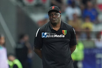 2024-07-27 - Head coach Kaba Diawara of Guinea, Football, Men's Group A between France and Guinea during the Olympic Games Paris 2024 on 27 July 2024 at Allianz Riviera in Nice, France - OLYMPIC GAMES PARIS 2024 - 27/07 - OLYMPIC GAMES PARIS 2024 - OLYMPIC GAMES