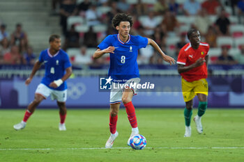 2024-07-27 - Maghnes Akliouche (France), Football, Men's Group A between France and Guinea during the Olympic Games Paris 2024 on 27 July 2024 at Allianz Riviera in Nice, France - OLYMPIC GAMES PARIS 2024 - 27/07 - OLYMPIC GAMES PARIS 2024 - OLYMPIC GAMES