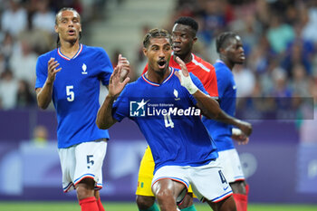 2024-07-27 - Loïc Badé (France), Football, Men's Group A between France and Guinea during the Olympic Games Paris 2024 on 27 July 2024 at Allianz Riviera in Nice, France - OLYMPIC GAMES PARIS 2024 - 27/07 - OLYMPIC GAMES PARIS 2024 - OLYMPIC GAMES