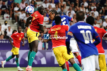 2024-07-27 - Kiliann Sildillia (France) scores a goal, Football, Men's Group A between France and Guinea during the Olympic Games Paris 2024 on 27 July 2024 at Allianz Riviera in Nice, France - OLYMPIC GAMES PARIS 2024 - 27/07 - OLYMPIC GAMES PARIS 2024 - OLYMPIC GAMES