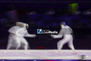 2024-07-27 - MALLO-BRETON Auriane of France, KONG Man Wai Vivian of Hong Kong, China Women's Épée Individual Fencing during the Olympic Games Paris 2024 on 27 July 2024 at Le Grand Palais in Paris, France - OLYMPIC GAMES PARIS 2024 - 27/07 - OLYMPIC GAMES PARIS 2024 - OLYMPIC GAMES