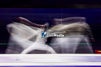 2024-07-27 - OH Sanguk of Republic of Korea, FERJANI Fares of Tunisia, Men's Sabre Individual Fencing during the Olympic Games Paris 2024 on 27 July 2024 at Le Grand Palais in Paris, France - OLYMPIC GAMES PARIS 2024 - 27/07 - OLYMPIC GAMES PARIS 2024 - OLYMPIC GAMES