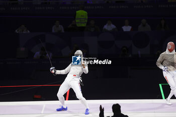 2024-07-27 - OH Sanguk of Republic of Korea, FERJANI Fares of Tunisia, Men's Sabre Individual Fencing during the Olympic Games Paris 2024 on 27 July 2024 at Le Grand Palais in Paris, France - OLYMPIC GAMES PARIS 2024 - 27/07 - OLYMPIC GAMES PARIS 2024 - OLYMPIC GAMES