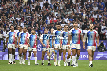 2024-07-27 - Team France, Rugby Sevens, Men's final between France and Fiji during the Olympic Games Paris 2024 on 27 July 2024 at Stade de France in Saint-Denis, France - OLYMPIC GAMES PARIS 2024 - 27/07 - OLYMPIC GAMES PARIS 2024 - OLYMPIC GAMES