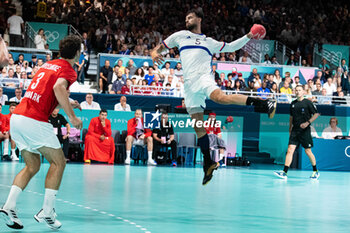 2024-07-27 - Nedim Remili (France), Handball, Men's Preliminary Round Group B between Denmark and France during the Olympic Games Paris 2024 on 27 July 2024 at South Paris Arena 6 in Paris, France - OLYMPIC GAMES PARIS 2024 - 27/07 - OLYMPIC GAMES PARIS 2024 - OLYMPIC GAMES