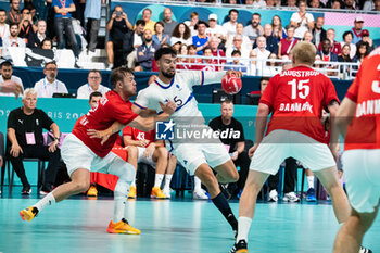 2024-07-27 - Nedim Remili (France), Handball, Men's Preliminary Round Group B between Denmark and France during the Olympic Games Paris 2024 on 27 July 2024 at South Paris Arena 6 in Paris, France - OLYMPIC GAMES PARIS 2024 - 27/07 - OLYMPIC GAMES PARIS 2024 - OLYMPIC GAMES