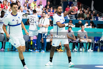 2024-07-27 - Melvyn Richardson (France), Handball, Men's Preliminary Round Group B between Denmark and France during the Olympic Games Paris 2024 on 27 July 2024 at South Paris Arena 6 in Paris, France - OLYMPIC GAMES PARIS 2024 - 27/07 - OLYMPIC GAMES PARIS 2024 - OLYMPIC GAMES