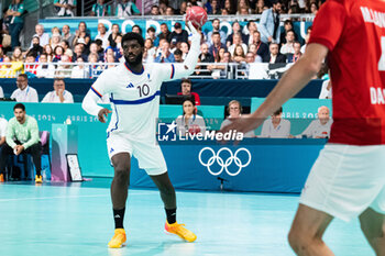 2024-07-27 - Dika Mem (France), Handball, Men's Preliminary Round Group B between Denmark and France during the Olympic Games Paris 2024 on 27 July 2024 at South Paris Arena 6 in Paris, France - OLYMPIC GAMES PARIS 2024 - 27/07 - OLYMPIC GAMES PARIS 2024 - OLYMPIC GAMES