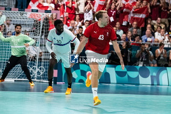 2024-07-27 - Simon Pytlick (Denmark), Handball, Men's Preliminary Round Group B between Denmark and France during the Olympic Games Paris 2024 on 27 July 2024 at South Paris Arena 6 in Paris, France - OLYMPIC GAMES PARIS 2024 - 27/07 - OLYMPIC GAMES PARIS 2024 - OLYMPIC GAMES