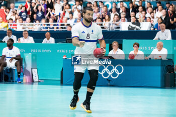 2024-07-27 - Elohim Prandi (France), Handball, Men's Preliminary Round Group B between Denmark and France during the Olympic Games Paris 2024 on 27 July 2024 at South Paris Arena 6 in Paris, France - OLYMPIC GAMES PARIS 2024 - 27/07 - OLYMPIC GAMES PARIS 2024 - OLYMPIC GAMES