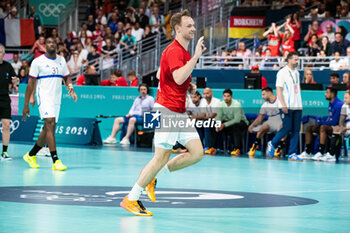 2024-07-27 - Mathias Gidsel (Denmark), Handball, Men's Preliminary Round Group B between Denmark and France during the Olympic Games Paris 2024 on 27 July 2024 at South Paris Arena 6 in Paris, France - OLYMPIC GAMES PARIS 2024 - 27/07 - OLYMPIC GAMES PARIS 2024 - OLYMPIC GAMES