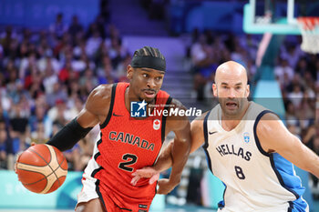 2024-07-27 - Nickeil Alexander-Walker of Canada, Basketball, Men's Group Phase - Group A between Greece and Canada during the Olympic Games Paris 2024 on 27 July 2024 in Villeneuve-d'Ascq near Lille, France - OLYMPIC GAMES PARIS 2024 - 27/07 - OLYMPIC GAMES PARIS 2024 - OLYMPIC GAMES