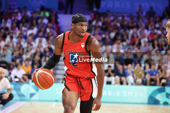 2024-07-27 - Shai Gilgeous-Alexander of Canada, Basketball, Men's Group Phase - Group A between Greece and Canada during the Olympic Games Paris 2024 on 27 July 2024 in Villeneuve-d'Ascq near Lille, France - OLYMPIC GAMES PARIS 2024 - 27/07 - OLYMPIC GAMES PARIS 2024 - OLYMPIC GAMES