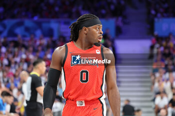 2024-07-27 - Luguentz Dort of Canada, Basketball, Men's Group Phase - Group A between Greece and Canada during the Olympic Games Paris 2024 on 27 July 2024 in Villeneuve-d'Ascq near Lille, France - OLYMPIC GAMES PARIS 2024 - 27/07 - OLYMPIC GAMES PARIS 2024 - OLYMPIC GAMES