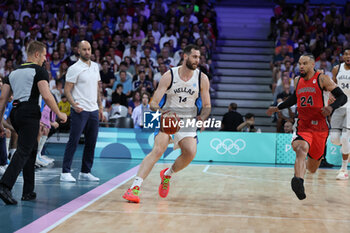 2024-07-27 - Georgios Papagiannis of Greece, Basketball, Men's Group Phase - Group A between Greece and Canada during the Olympic Games Paris 2024 on 27 July 2024 in Villeneuve-d'Ascq near Lille, France - OLYMPIC GAMES PARIS 2024 - 27/07 - OLYMPIC GAMES PARIS 2024 - OLYMPIC GAMES