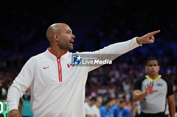 2024-07-27 - Head coach Jordi Fernandez of Canada, Basketball, Men's Group Phase - Group A between Greece and Canada during the Olympic Games Paris 2024 on 27 July 2024 in Villeneuve-d'Ascq near Lille, France - OLYMPIC GAMES PARIS 2024 - 27/07 - OLYMPIC GAMES PARIS 2024 - OLYMPIC GAMES