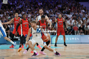 2024-07-27 - Thomas Walkup of Greece, Basketball, Men's Group Phase - Group A between Greece and Canada during the Olympic Games Paris 2024 on 27 July 2024 in Villeneuve-d'Ascq near Lille, France - OLYMPIC GAMES PARIS 2024 - 27/07 - OLYMPIC GAMES PARIS 2024 - OLYMPIC GAMES