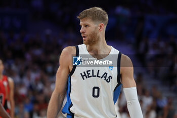 2024-07-27 - Thomas Walkup of Greece, Basketball, Men's Group Phase - Group A between Greece and Canada during the Olympic Games Paris 2024 on 27 July 2024 in Villeneuve-d'Ascq near Lille, France - OLYMPIC GAMES PARIS 2024 - 27/07 - OLYMPIC GAMES PARIS 2024 - OLYMPIC GAMES