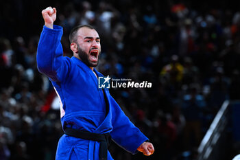 2024-07-27 - Salih Yildiz ( TUR ) against Luka Mkheidze ( FRA ), Judo, Men -60 kg during the Olympic Games Paris 2024 on 27 July 2024 at Arena Champ de Mars in Paris, France - OLYMPIC GAMES PARIS 2024 - 27/07 - OLYMPIC GAMES PARIS 2024 - OLYMPIC GAMES