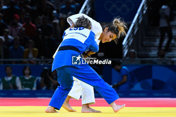 2024-07-27 - Shirine Boukli ( France ) against Abelenda Martinez ( ESP ), Judo, Women -48 kg Final during the Olympic Games Paris 2024 on 27 July 2024 at Arena Champ de Mars in Paris, France - OLYMPIC GAMES PARIS 2024 - 27/07 - OLYMPIC GAMES PARIS 2024 - OLYMPIC GAMES