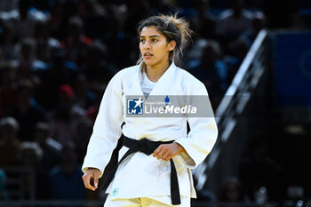 2024-07-27 - Shirine Boukli ( France ) against Abelenda Martinez ( ESP ), Judo, Women -48 kg Final during the Olympic Games Paris 2024 on 27 July 2024 at Arena Champ de Mars in Paris, France - OLYMPIC GAMES PARIS 2024 - 27/07 - OLYMPIC GAMES PARIS 2024 - OLYMPIC GAMES